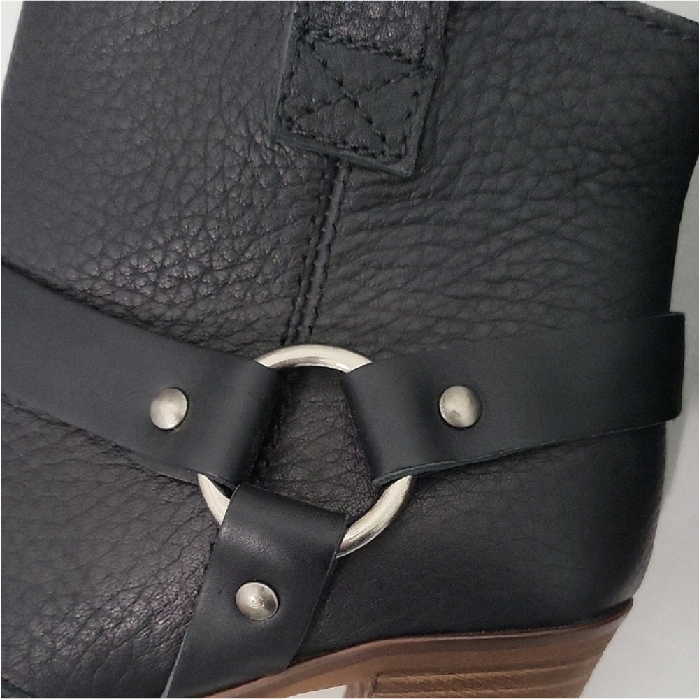 Madewell Women’s Black Leather Boho Ankle Boots Size 6 - Picture 9 of 11
